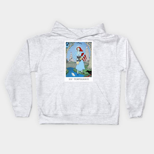 Tarot Temperance Kids Hoodie by christoph